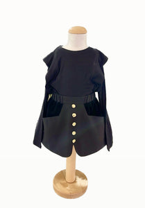 Wool Skirt Black