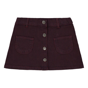 Ziggy Skirt Stripes Burgundy